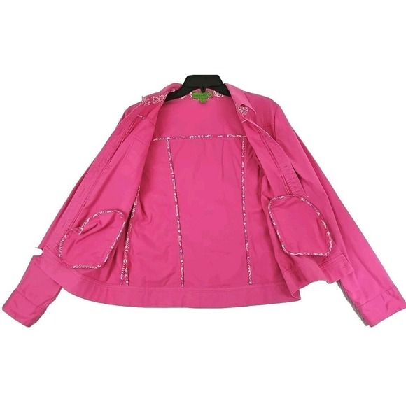 Island Republic ~Woman Size 8~ Pink Lightweight Casual Jacket/Shacket Unlined. - Picture 8 of 9